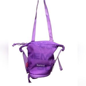 Supreme Neck Pouch Black Purple